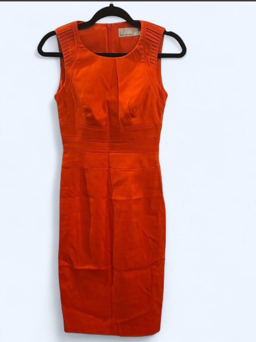 Karen Millen Vibrant Orange Sleeveless Dress
